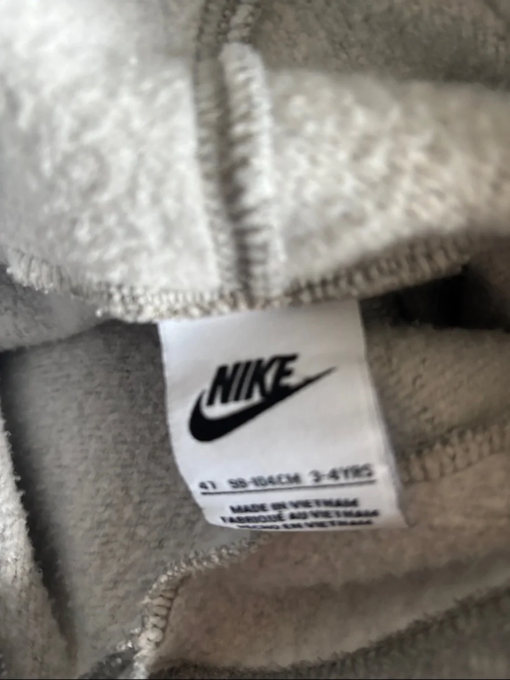 Nike Kids Gray‎ Hoodie with Black & White 
